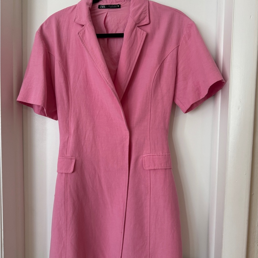 Zara Pink Blazer Dress